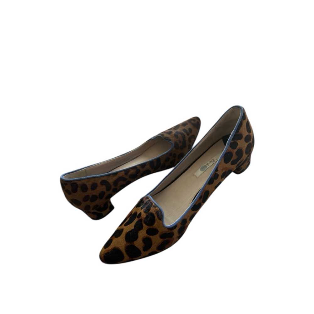 Boden Pointed Camel Spot kitten heel Cowhide‎ hair 40 or US 9